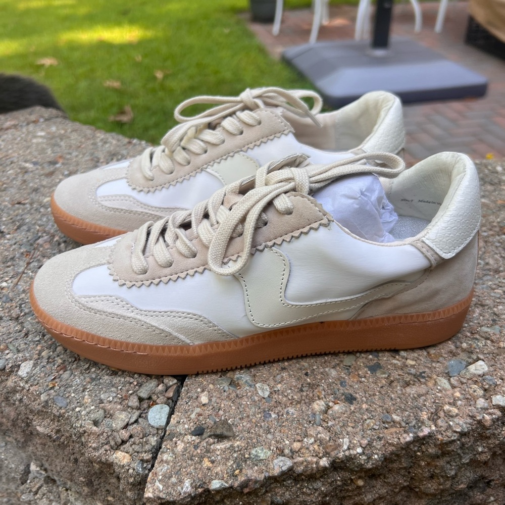 Dolce Vita Notice Sneakers in Ivory Multi Nylon